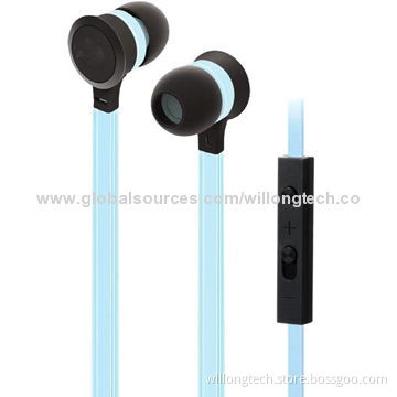 Noise-cancelling Stylish Earphones for Mobiles, with Volume Control